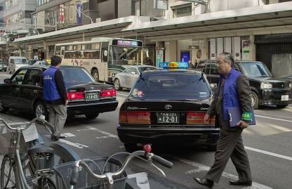 四条通におけるタクシーのマナー向上の取組